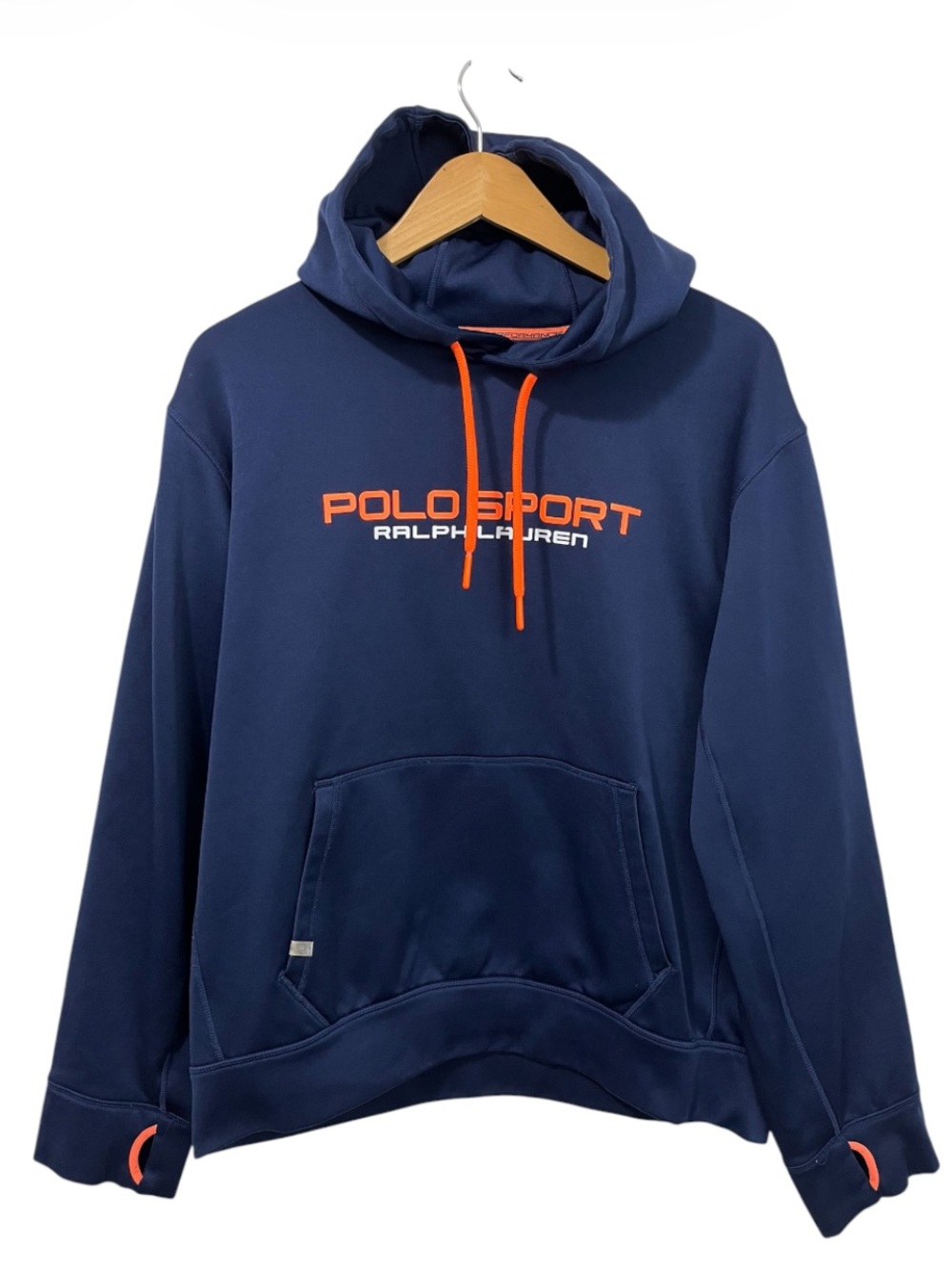 Polo Sport by Ralph Lauren Navy Hoodie with Orange Accents